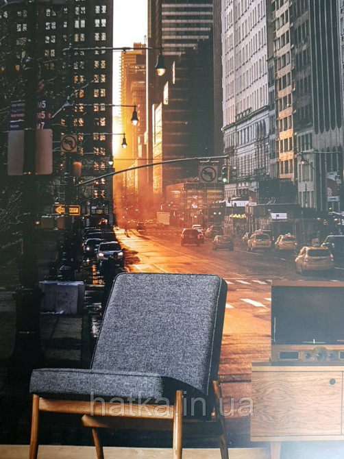 Шпалери вінілові на флізелін міста вулиці будинку хмарочоси дороги мости Київ - фото 4