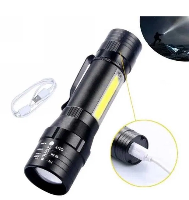 Ліхтарик ручний BAILONG BL-T6-19 USB MICRO CHARGE 5384 Одеса - фото 2