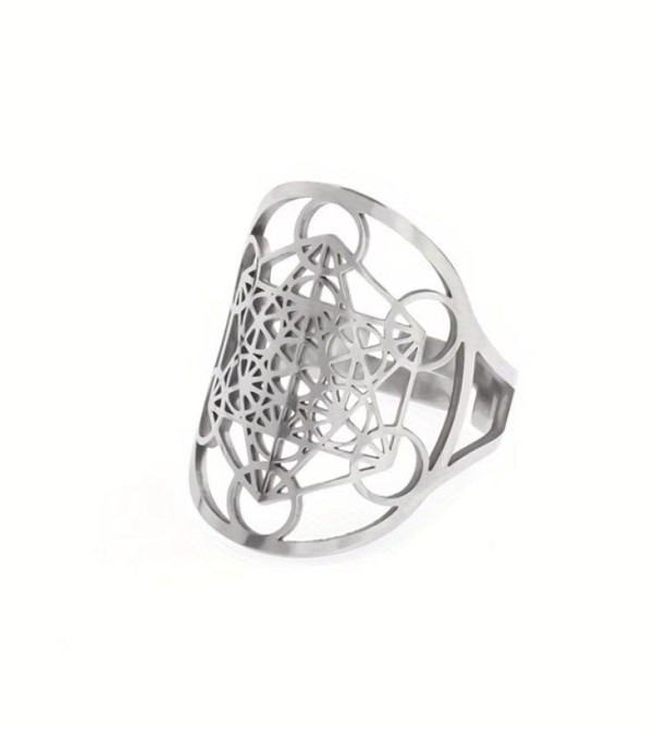 Кільце ірландський вузол з нержавіючої сталі геометричний орнамент регульоване Київ - фото 1