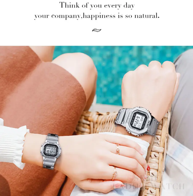 Жіночий спортивний годинник Skmei 1433 Singapore Сріблястий Вінниця - фото 6