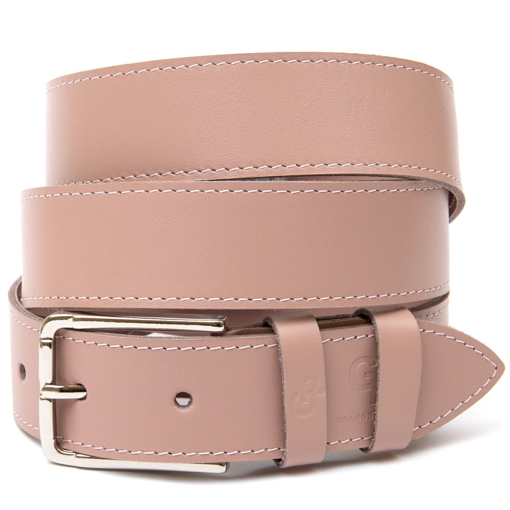 Кожаный ремень для женщин GRANDE PELLE 11451 Розовый Киев - изображение 1