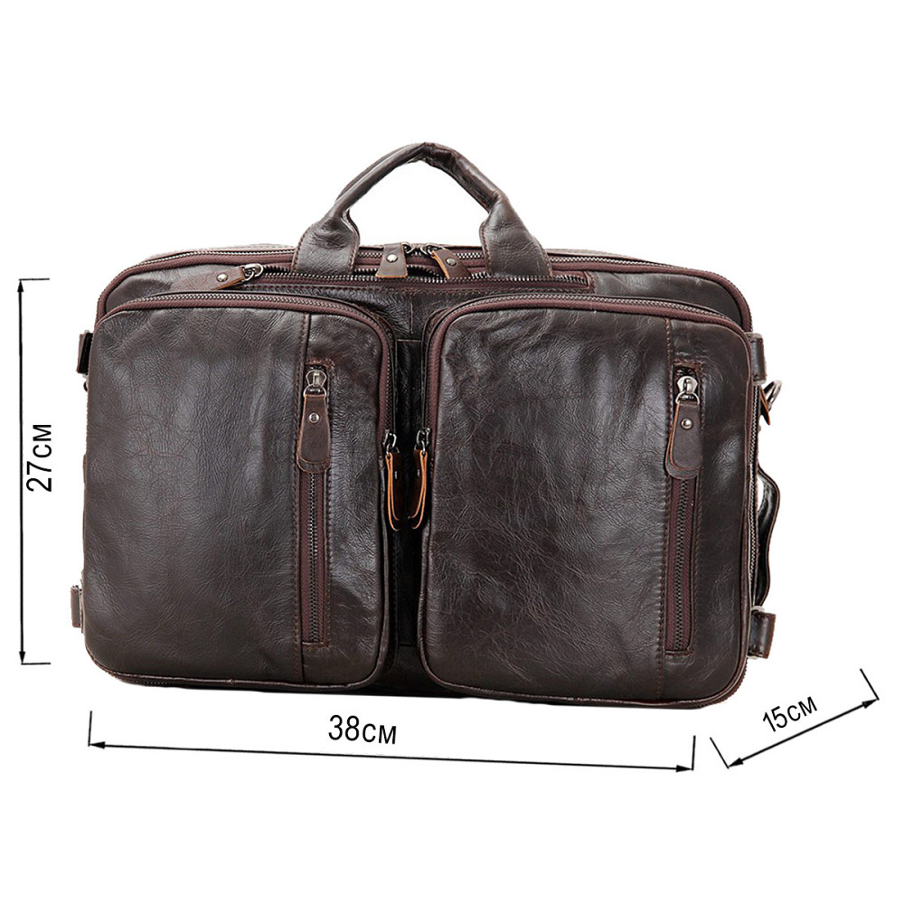 Сумка чоловіча трансформер Коричнева (Vintage) Київ - фото 7