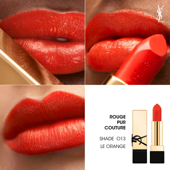 Помада для губ Yves Saint Laurent Rouge Pur Couture Caring Satin Lipstick O13 Le Orange Слов'янськ