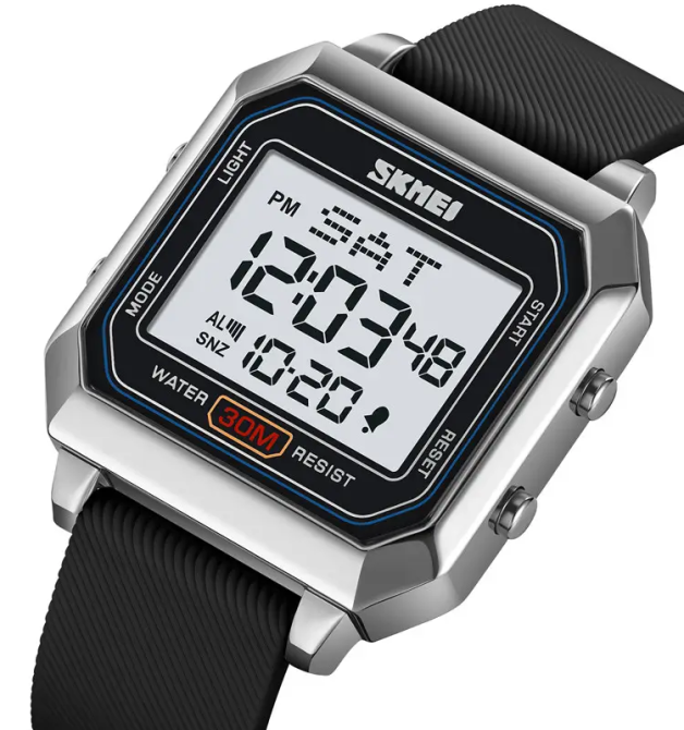 Часы мужские спортивные наручные Skmei 2150 Серебристый Винница - изображение 3
