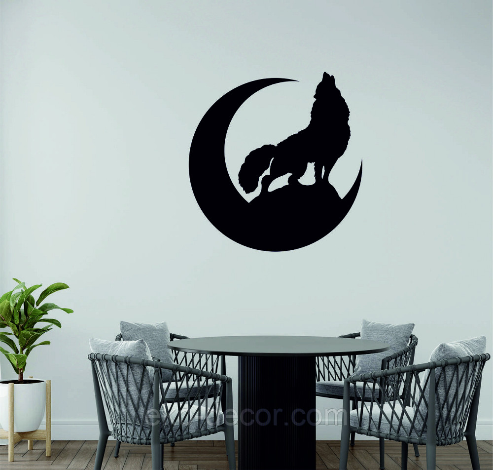 Декоративное настенное Панно «Волк», Декор на стену 70*67, Черный Киев - изображение 2