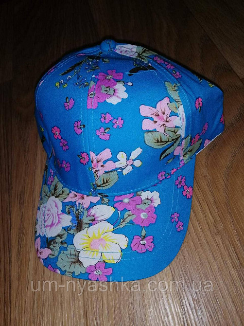 Бейсболка кепка підліткова Квіти 52-54р. Кривий Ріг - фото 3