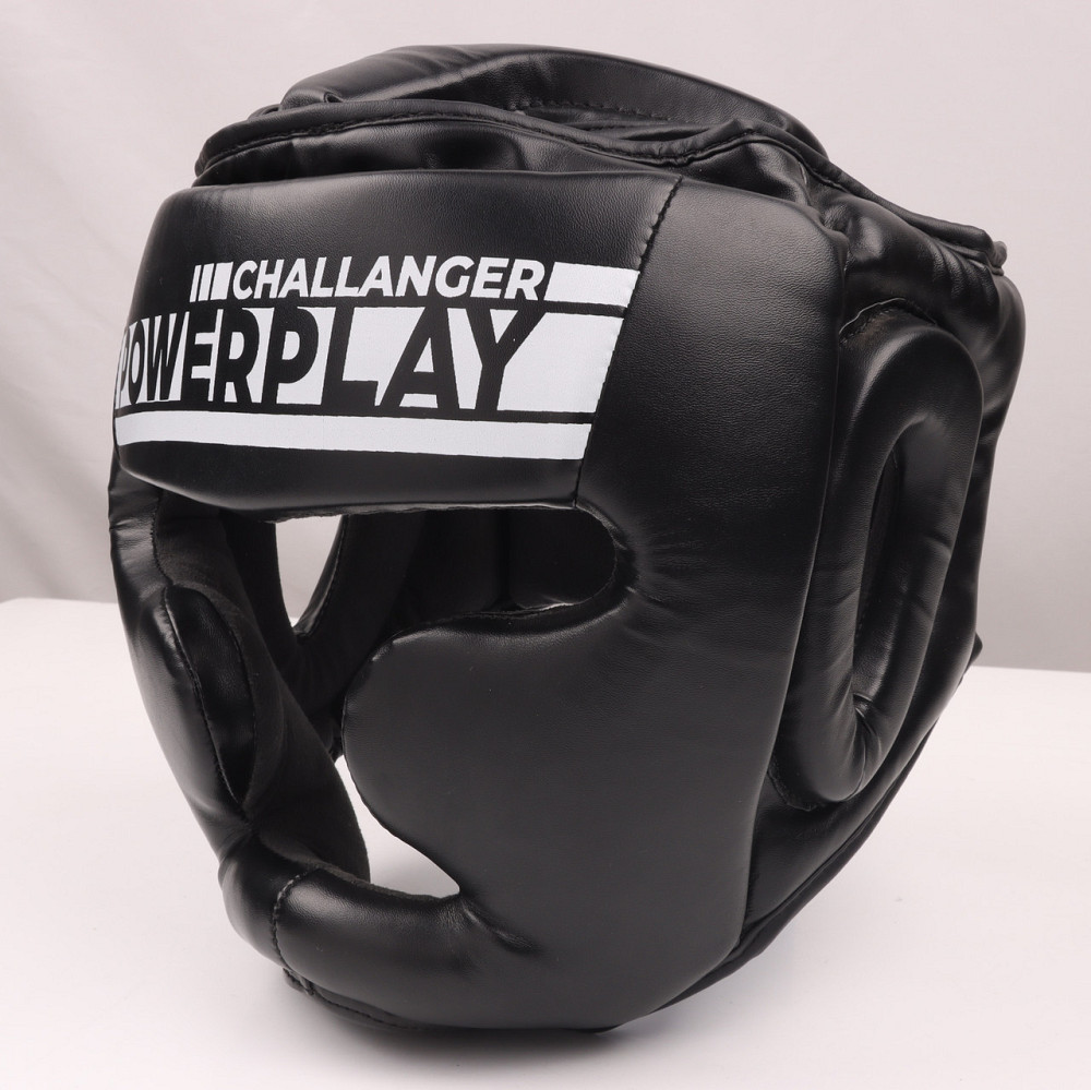 Боксерський шолом тренувальний PowerPlay 3048 Чорно-Білий M Кам'янське - фото 7