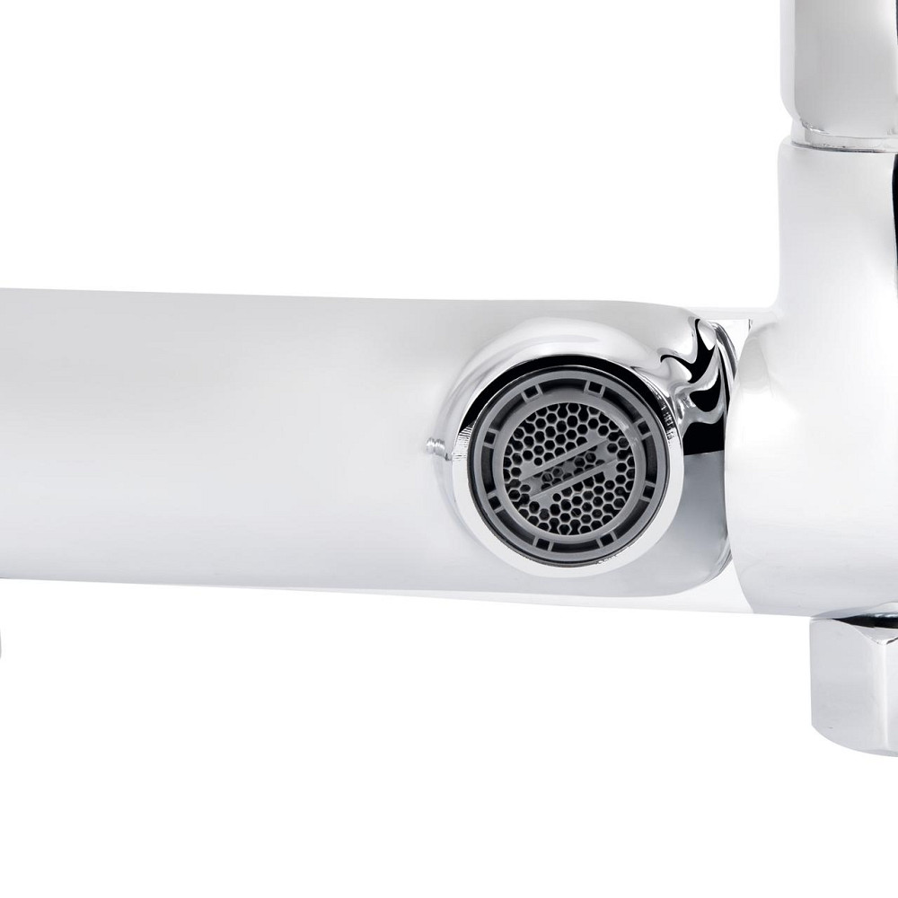 Змішувач для ванни Qtap Evia з поворотним виливом (з душовим гарнітуром) QTEVI260CRM47578 Chrome Київ - фото 7