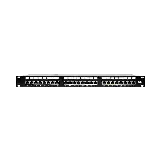 Патч-панель 24 порти NVC-PN-12/24 CAT5/CAT6 19
