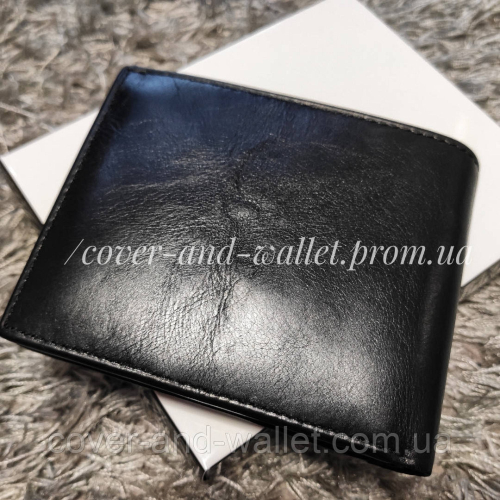 Тонкий кожаный мужской кошелек без застежки Marco Coverna BD-2 Киев - изображение 6
