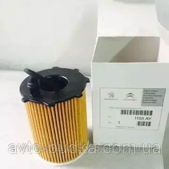 Фільтр масляний на Peugeot 207SW 2007-2013 двигун 1.6HDi; PEUGEOT (Оригінал) 1109AY Новый Роздол - изображение 2