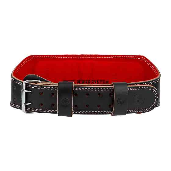 Пояс для важкої атлетики Power System PS-3030 Elite Edition шкіряний Black XL Київ