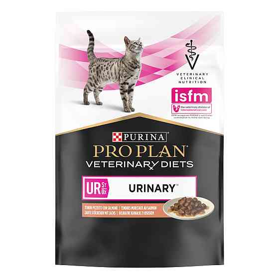 Вологий дієтичний корм PRO PLAN VETERINARY DIETS UR ST/OX Urinary для дорослих котів для розчинення та зниження утворення струвітних каменів, шматочки Київ