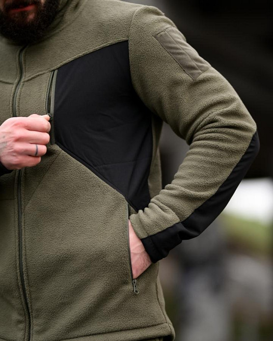 Флісовий спортивний тактичний костюм TARANTUL oliva/black Т46552 Одеса - фото 10