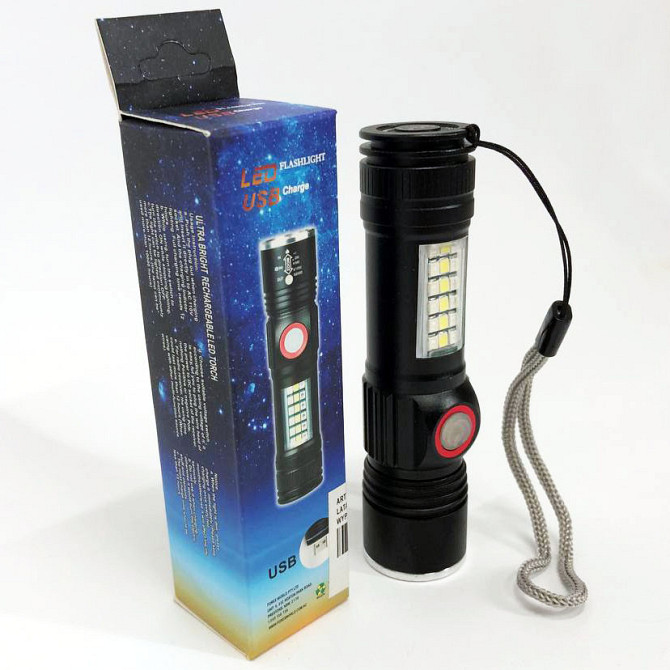 Якісний ліхтарик SY-1903C-P50+SMD+RGB, Тактичні ліхтарі для полювання, пошуковий TR-274 ліхтар ручний Київ - фото 3