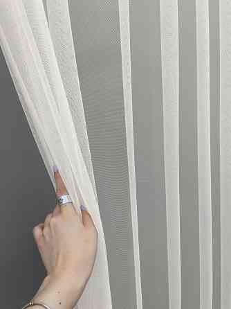 Тюль VR-Textil 1466т Грек-сетка с вышивкой Молочный с какао 300х270 см (42-0330) Киев