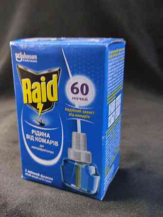 Рідина для електрофумігатора Raid проти комарів,60 ночей Харків