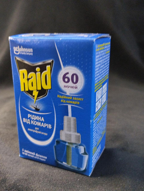 Рідина для електрофумігатора Raid проти комарів,60 ночей Харків - фото 5