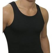 Майка мужская из хлопка 100% хлопок Lans 11/002 XL, Нательная, Черный Киев - изображение 3