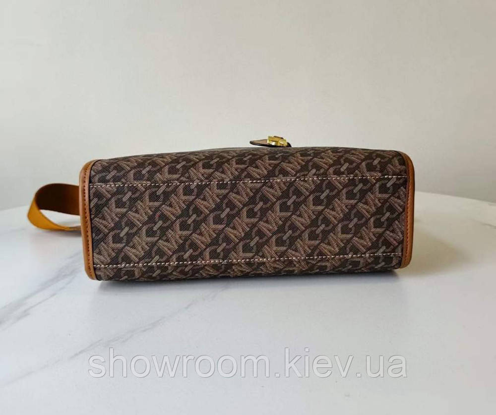 Брендова жіноча сумочка MK Gigi brown Київ - фото 4