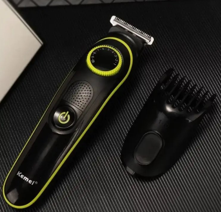 Машинка для стриження волосся, стайлер Kemei KM-696, чорний Вінниця - фото 4