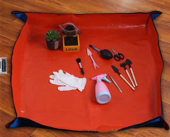 Портативний садовий килимок для пересадки | Водонепроникний складаний килимок для сукулентів, помаранчевий Кам'янець-Подільський