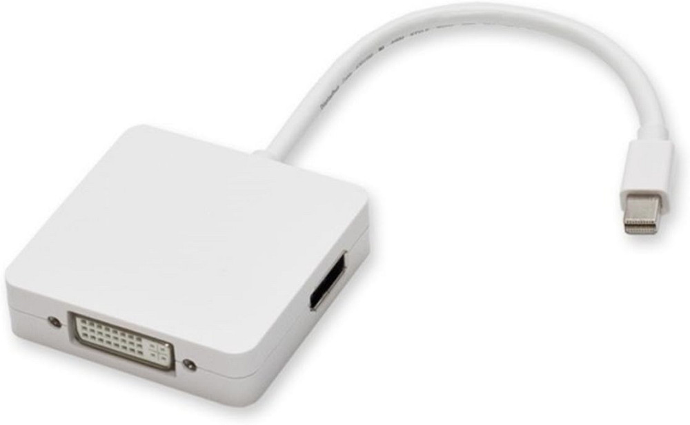 Перехідник Mini DisplayPort 3 в 1 HDMI/DVI/DP Луцьк - фото 1