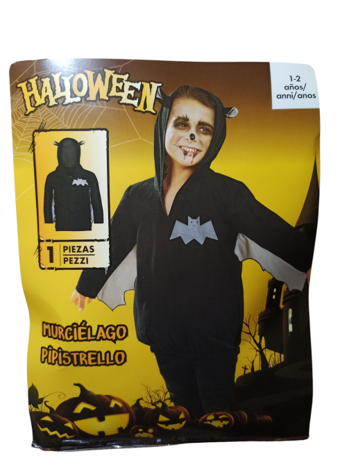 Дитячий костюм Кажан на Хелловін розмір 1-2 роки чорний Київ - фото 6