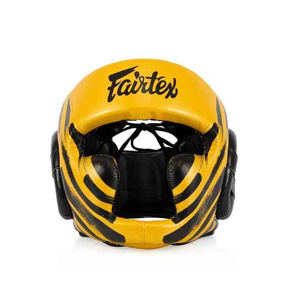 Боксерський шолом Fairtex HG16 Gold L Кам'янське