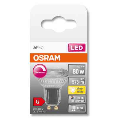 Лампочка Osram LED PAR16 DIM 80 36 8,3W/927 230V GU10 (4058075433663) Винница