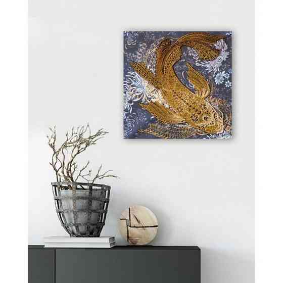 Набір для вишивання бісером "Грошова рибка" AB-823 на натуральному полотні Вінниця