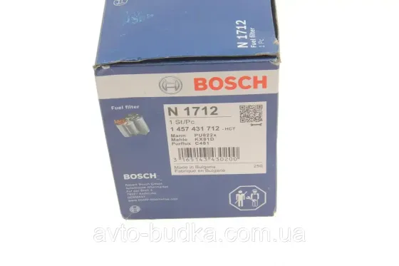 Фільтр паливний на Renault Megane I двигун 1.9D; 1.9DTi; Bosch 1457431712 Новий Розділ