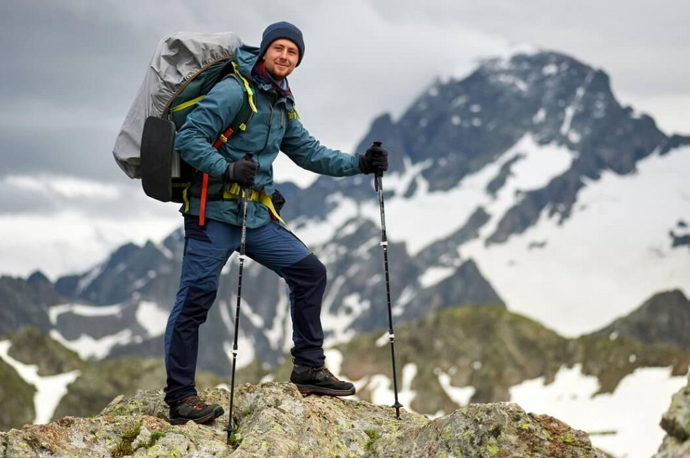 Треккинговые палки Hop-Sport Nordend Pro черные Киев - изображение 8