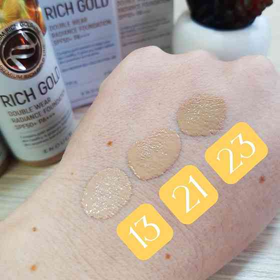 Тональний крем Золото Rich Gold Double Wear Radiance Foundation SPF50+ PA+++ (13) Enough 100 мл Київ