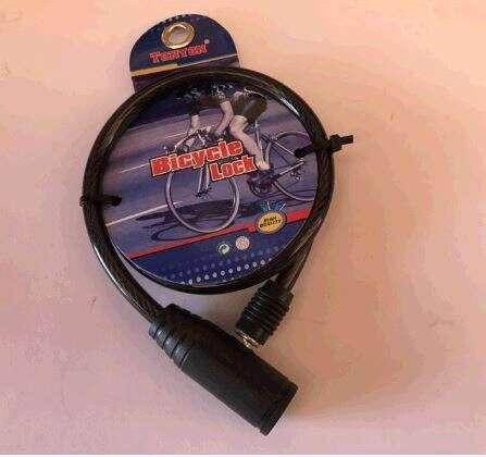 Замок на колесо (трос 650*8mm) (с ключом) Мукачево - изображение 1