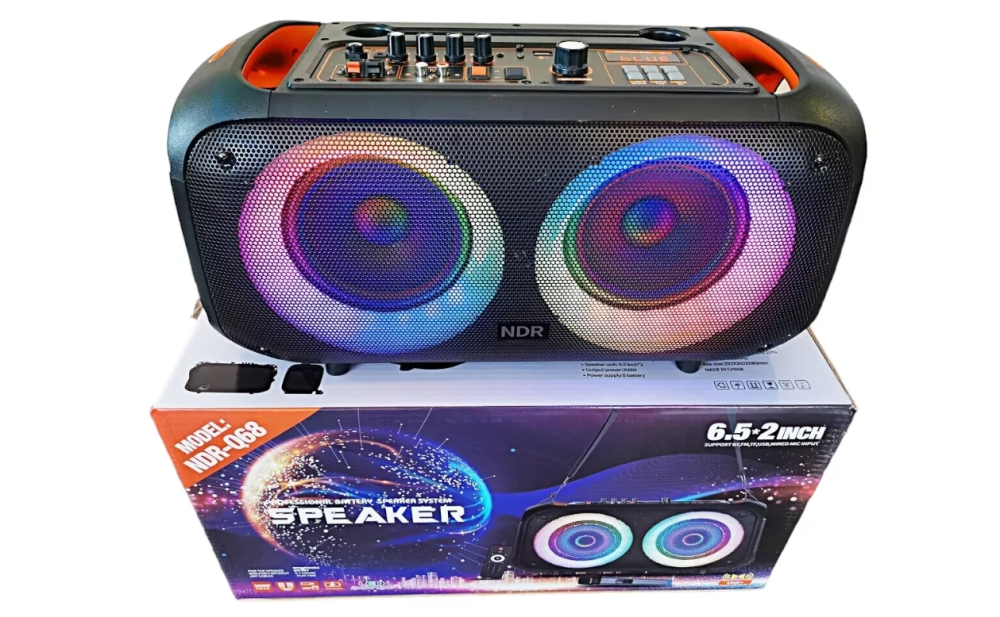 Беспроводная караоке колонка NDR-Q68 Bluetooth с микрофоном Киев - изображение 6