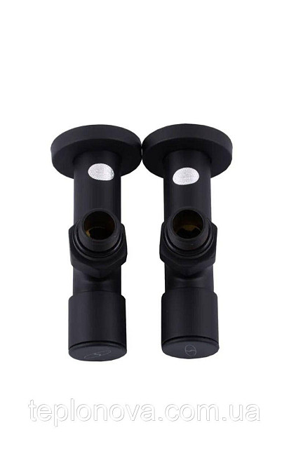 Крани для рушникосушки Чорні Solomon 1/2" Black Чернівці - фото 2