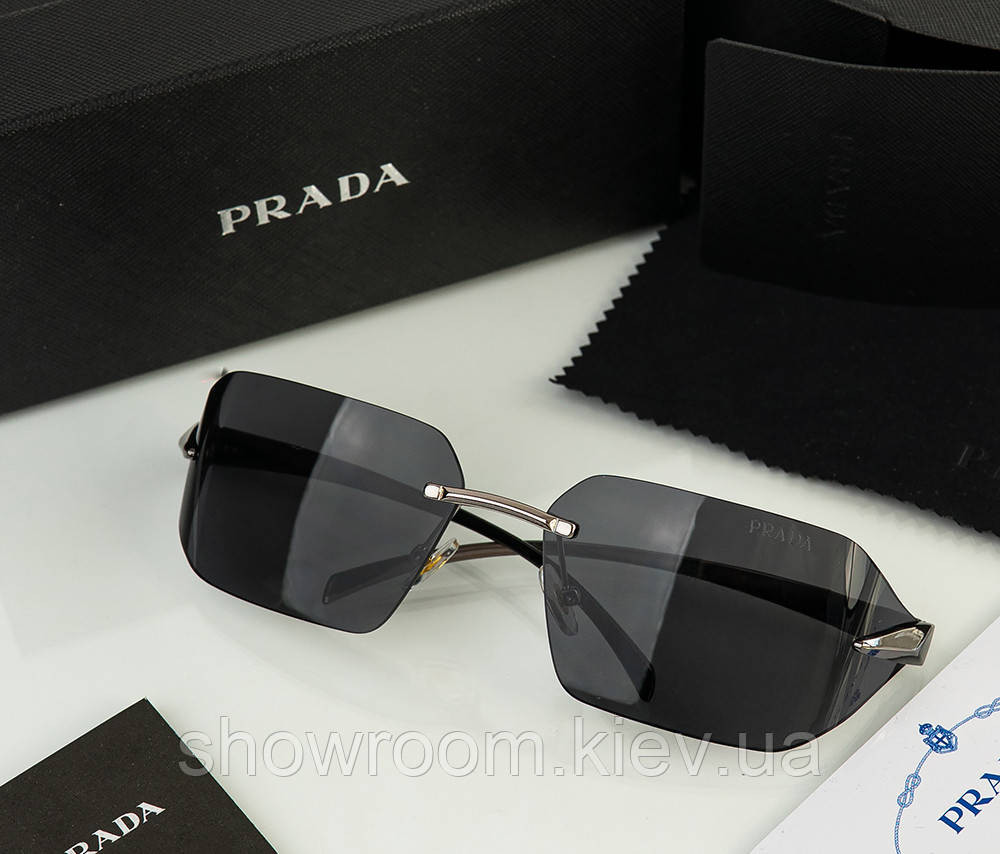 Женские брендовые безоправные очки Prada (15872) Киев - изображение 2