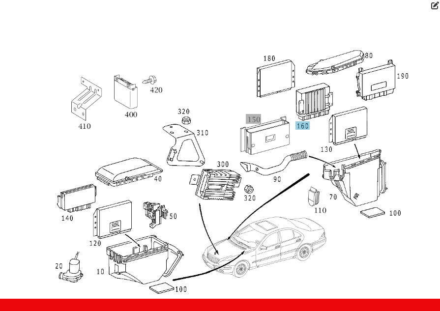 Mercedes-Benz  A6281531679 Блок управління двигуном OM628 V8 4.0 cdi S-class short W220 S-class long V220 Одеса - фото 2