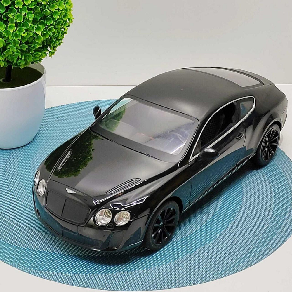 Машинка на радіокеруванні Bentley гумові колеса світло масштаб 1:14 Чорна (2048A) Чернігів - фото 8