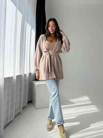 Жіночий повсякденний стильний кардиган із тканини ангора пухнастик Моко Одеса