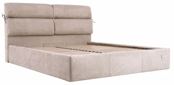 Кровать Двуспальная Edinburgh Comfort 160 х 200 см Rosto 13 С подъемным механизмом и нишей для белья Бежевый Киев