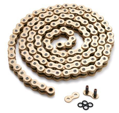 Ланцюг 428-122H O-Ring Хонда CB125, Сузукі DR125, Ямаха TT125, СОВА (жовта, сальникова) T Мукачево - фото 1