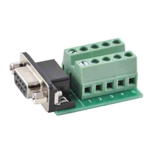 Перехідник RS232 DB9 COM-порт мама гніздо на клеммники 9pin адаптер для підключення проводів Київ