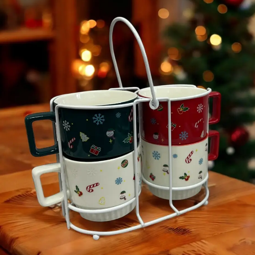 Набір чашок NY X-MAS 4шт 350мл LED Житомир