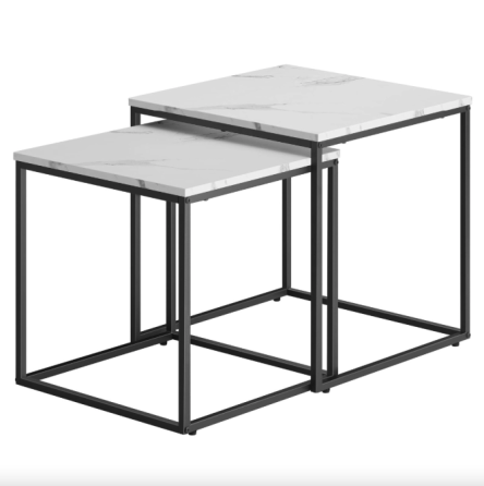 Комплект журнальних столиків Leobert Nika квадратні мармур Київ