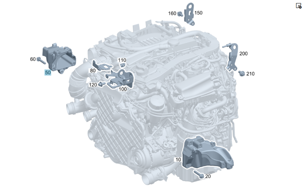 Mercedes-Benz  A6512233404 Кронштейн опори двигуна правий OM651 R4 2.2 cdi E-class W212 C-Class W204 C-Class Coupe C204 GLK X204 C-Class Estate S204 E Одесса - изображение 7