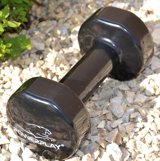Гантелі вінілові PowerPlay 2 * 2 кг. PP_4121 Чорні (2шт. - пара) Кам'янське - фото 8