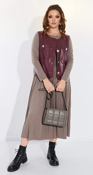 Костюм плісе з жилеткою Київ - фото 1