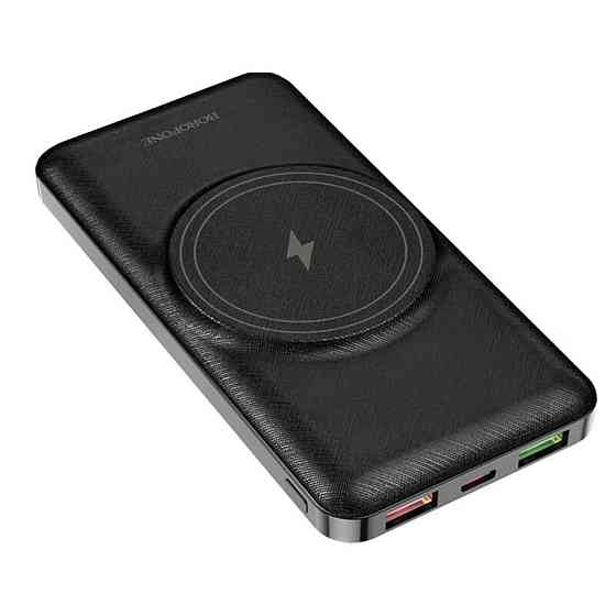 Зовнішній акумулятор BOROFONE BJ12 Leader magnetic wireless fast charging power bank 10000mAh Black Київ